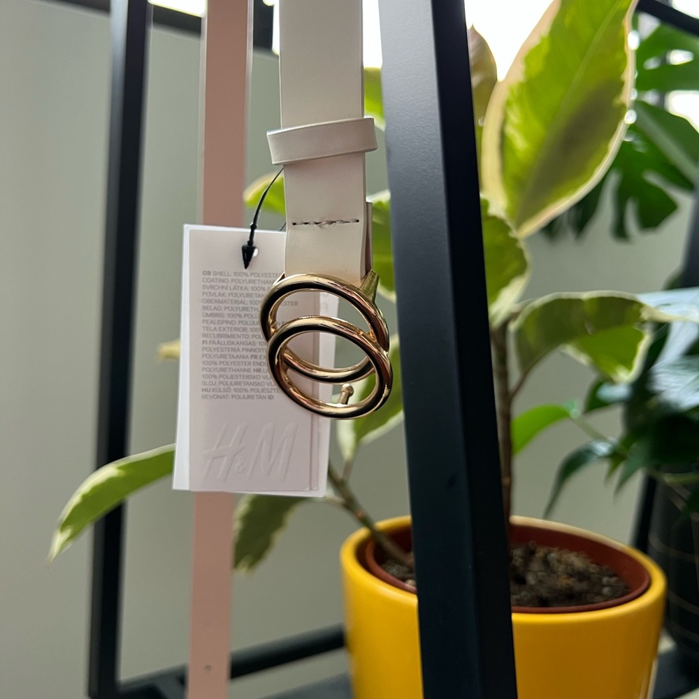 White and Gold belt.